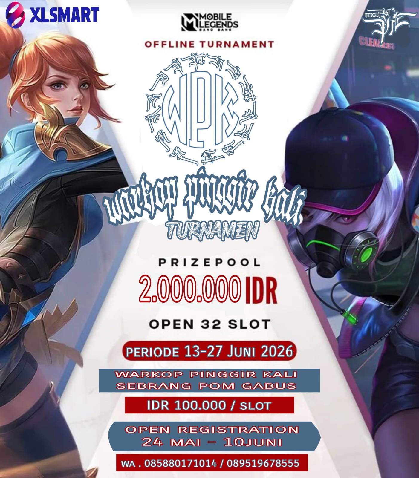 Poster Turnamen Warkop Pinggir Kali MLBB Season 1